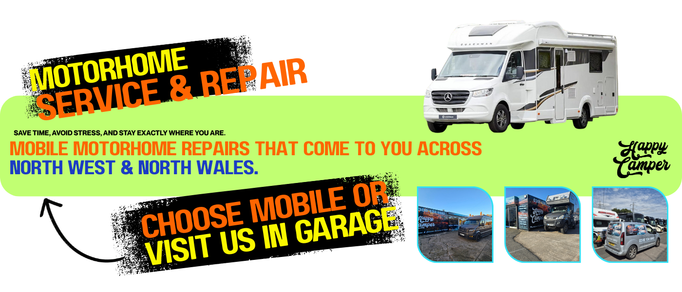 Motorhome Servicing & Repair North West & North Wales - Mobile & In Garage Mobile Motorhome Specialists North West & North Wales Motorhome servicing North West : Mobile Motorhome repairs North Wales : Mobile motorhome service near me : Motorhome habitation check north west : Annual motorhome service North West and North Wales : motorhome gas safety certificate service : motorhome electrical repairs north Wales : motorhome damp repair & inspection : motorhome servicing north west : motorhome pre-purchase inspection north wales
