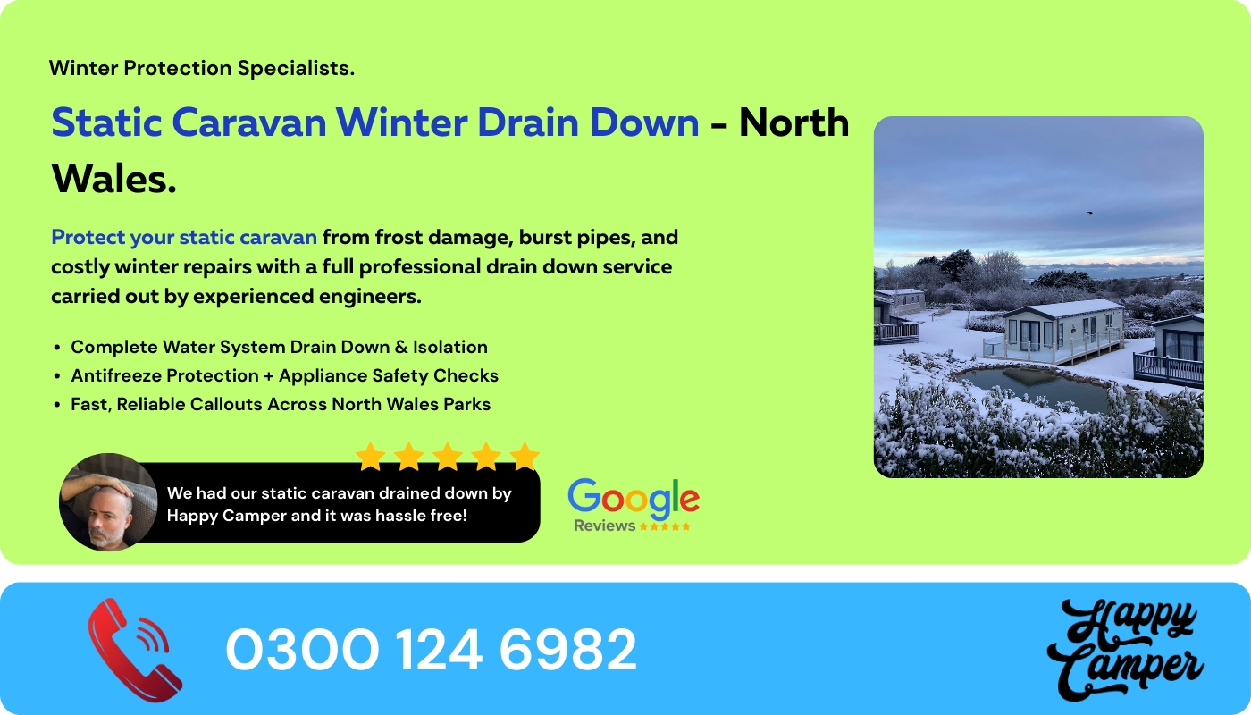 Static Caravan Winter Drain Down Service North Wales Static Caravan Winter Drain Down Service North Wales : Static Caravan Winterisation North Wales