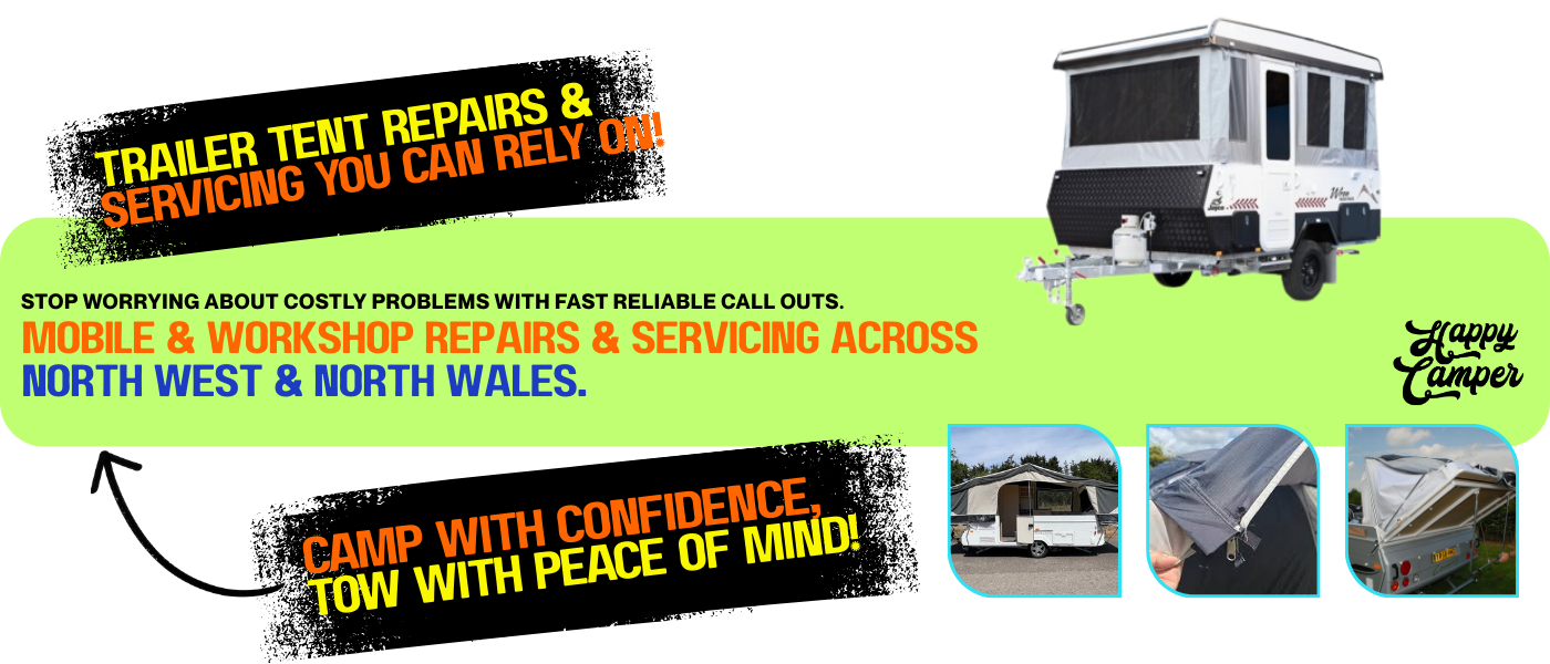 Trailer Tent Specialists North West and North Wales Trailer Tent Service & Repair North West and North Wales : Trailer Tent Specialists Near Me : Trailer Tent Servicing North Wales : Trailer Tent Servicing North West : Trailer Tent Leak Repair North West and North Wales